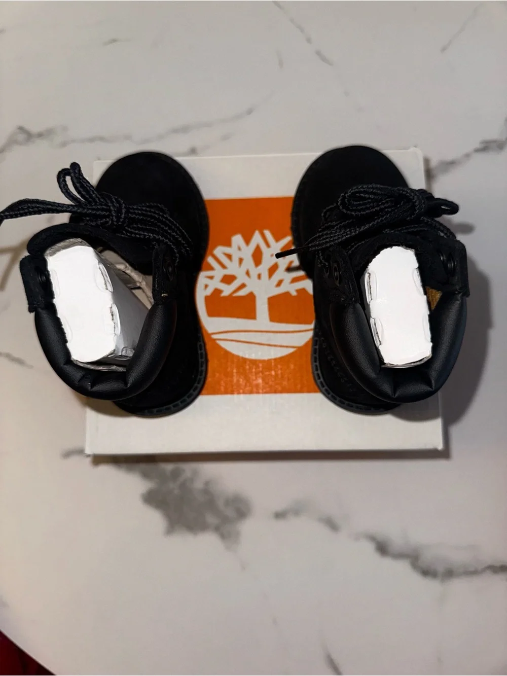NEW Timberland Infant Black Lace-Up Ankle Boots